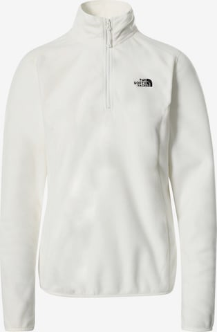 balta THE NORTH FACE Sportinis megztinis '100 Glacier': priekis