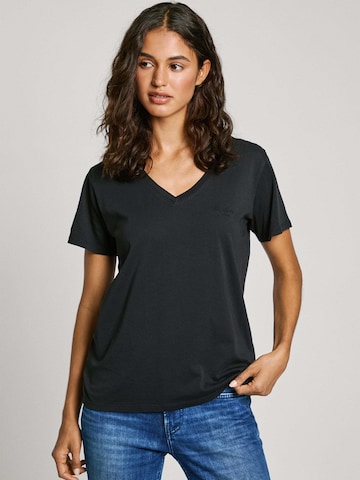 T-shirt 'Lolly' Pepe Jeans en noir : devant