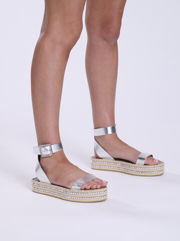 Sandales South Beach en argent