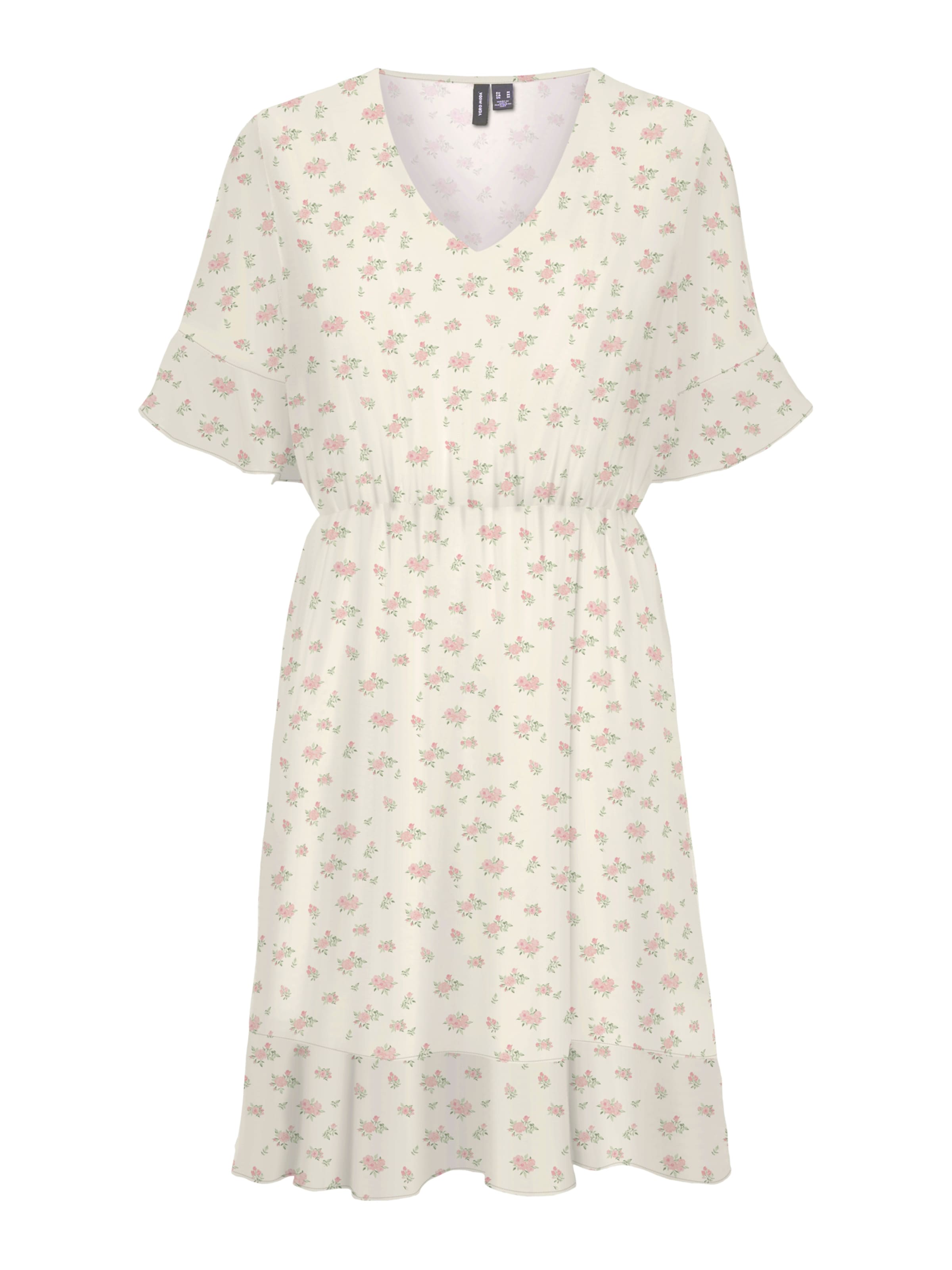 Vero Moda Petite Лятна рокля 'VMSMILLA' в бяло: отпред