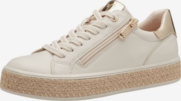 Baskets basses MARCO TOZZI en beige : devant