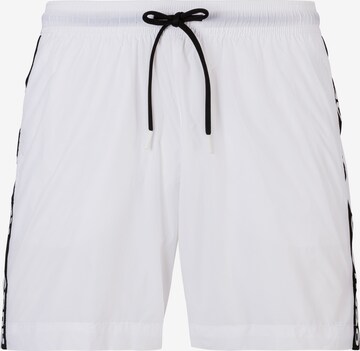 HUGO Board Shorts in White: front