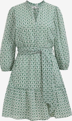 WE Fashion Shirt Dress in Green: front