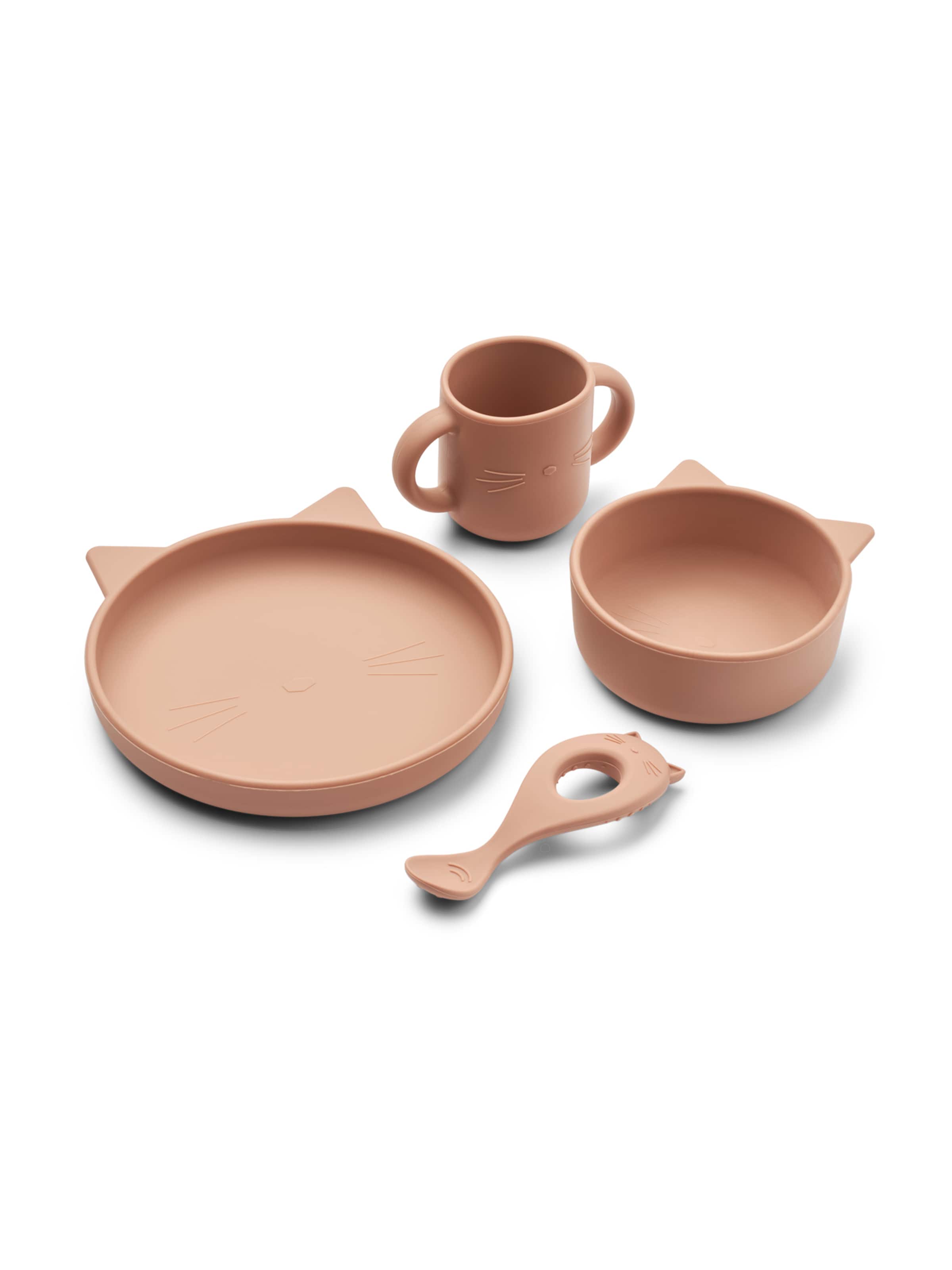 Liewood Zestaw obiadowy 'Vivi' w kolorze różowy: przód