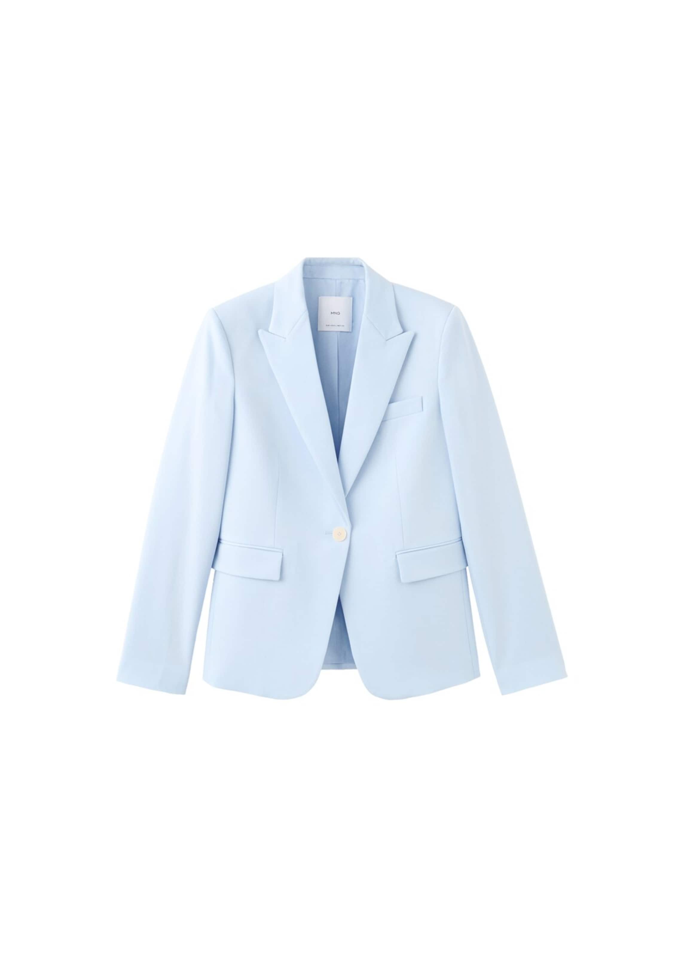 MANGO Blazer 'Boreal' in Blue: front