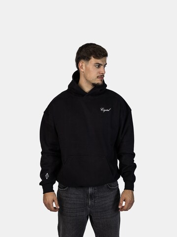 Crystal Paris Sweatshirt 'Arc' in Black
