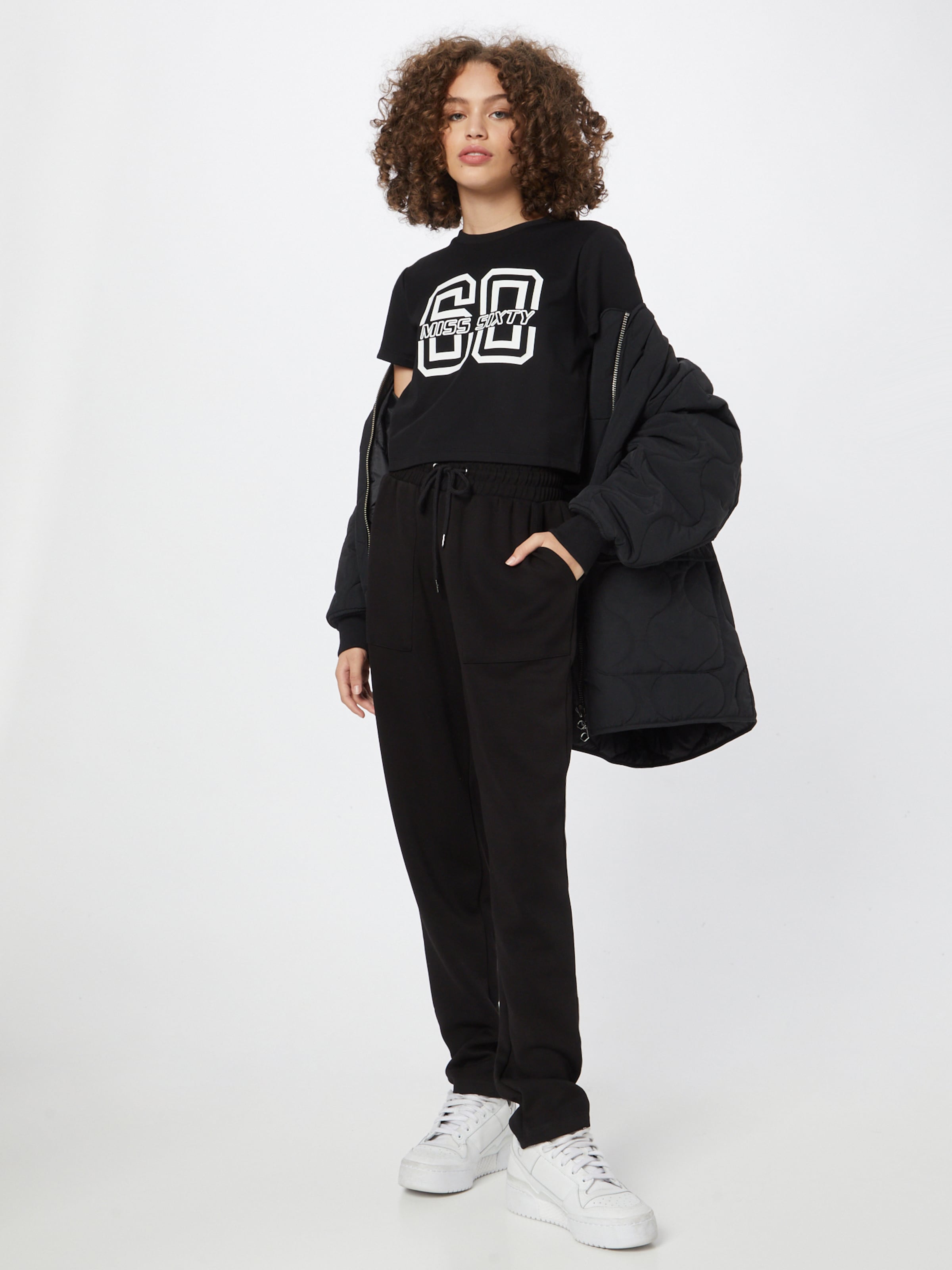 Frauen Shirts & Tops Miss Sixty T-Shirt in Schwarz - AY38584 Frauen Shirts & Tops Miss Sixty T-Shirt in Schwarz - AY38584