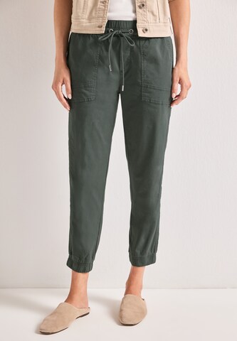 STREET ONE Loose fit Pants in Green: front