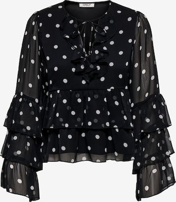 ONLY Bluse 'ONLNovara' in Schwarz: Vorderseite