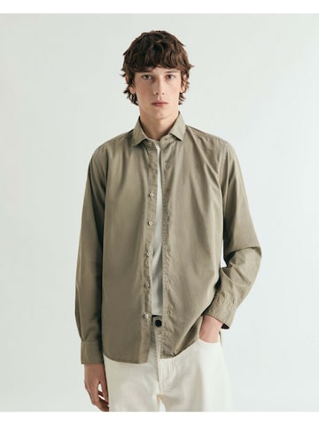 Scalpers Regular fit Button Up Shirt 'Summer Seatle' in Green: front