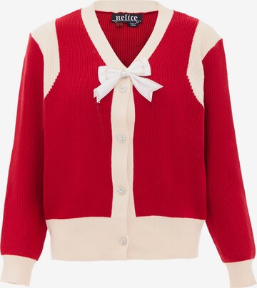 nelice Knit Cardigan in Red: front