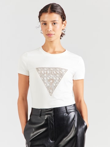GUESS - Camisa em bege: frente