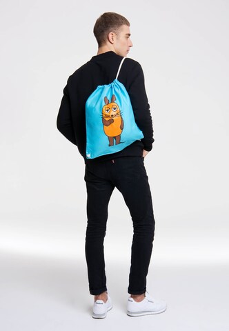 LOGOSHIRT Gym bag 'Die Maus' in Blue