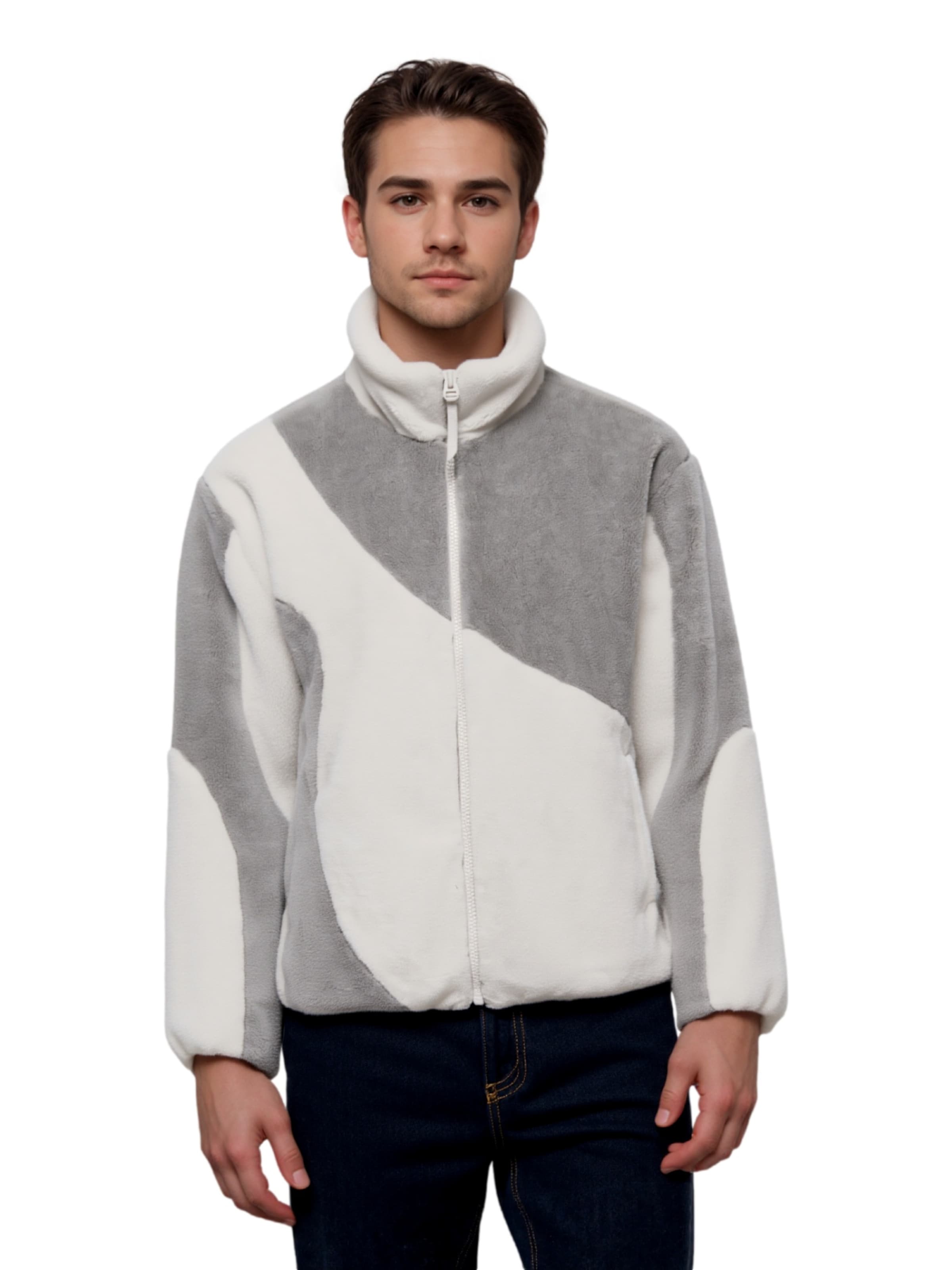Only & Sons - Chaqueta polar 'Silas' en beige: frente