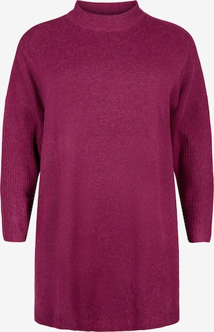 Pull-over 'Sunny' Zizzi en rose : devant