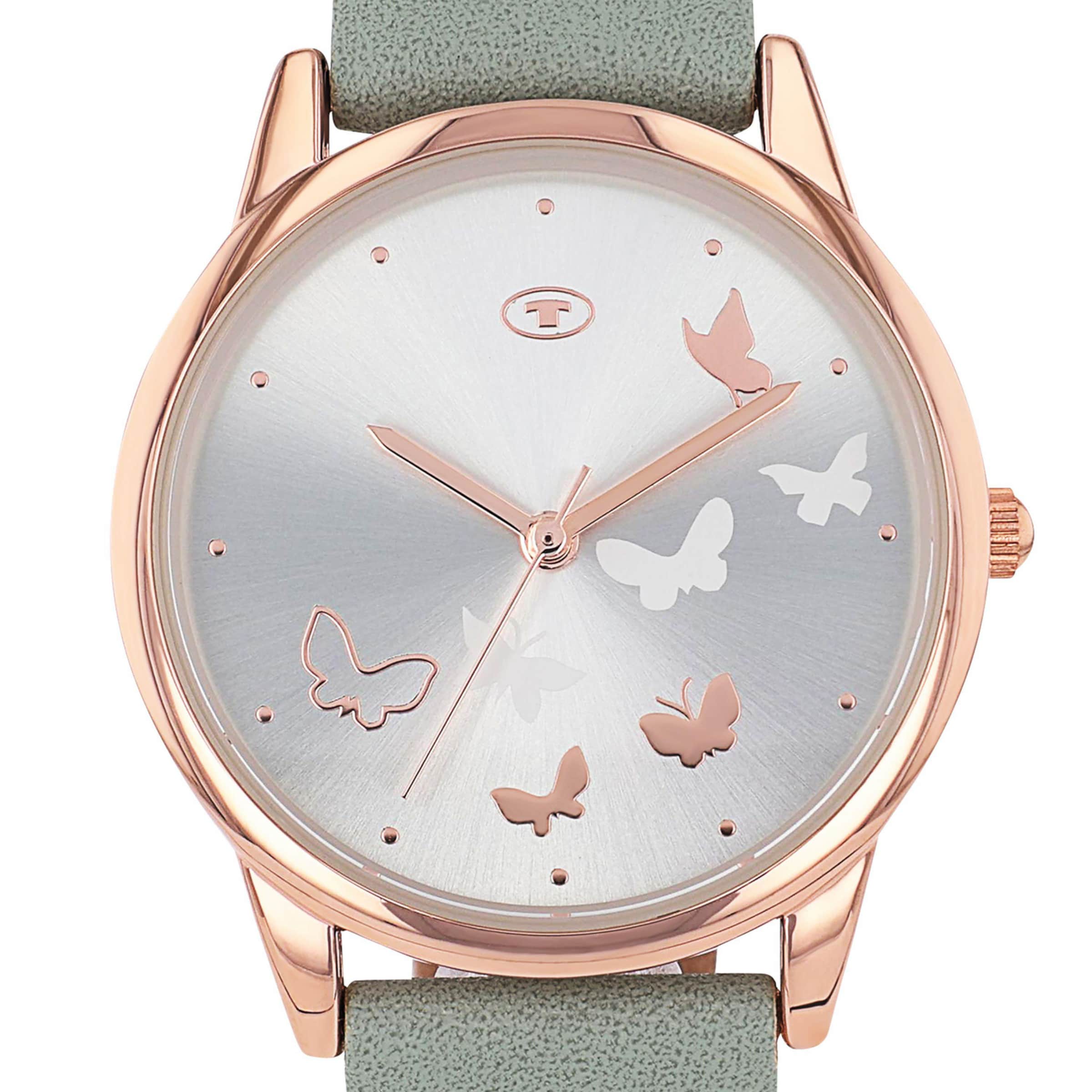TOM TAILOR Analog Watch in Green