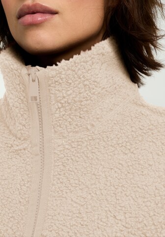 JACK WOLFSKIN Athletic fleece jacket in Beige