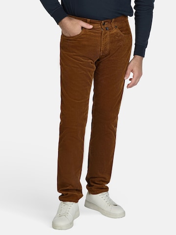 PIERRE CARDIN Regular Jeans 'Lyon' in Bruin: voorkant