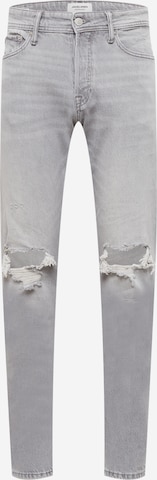 JACK & JONES Slimfit Jeans 'MIKE' in Grijs: voorkant