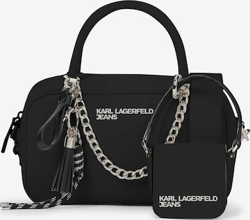 KARL LAGERFELD JEANS Дамска чанта в черно: отпред