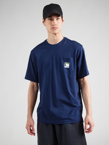 THE NORTH FACE Póló 'MOUNTAIN' - kék: elől