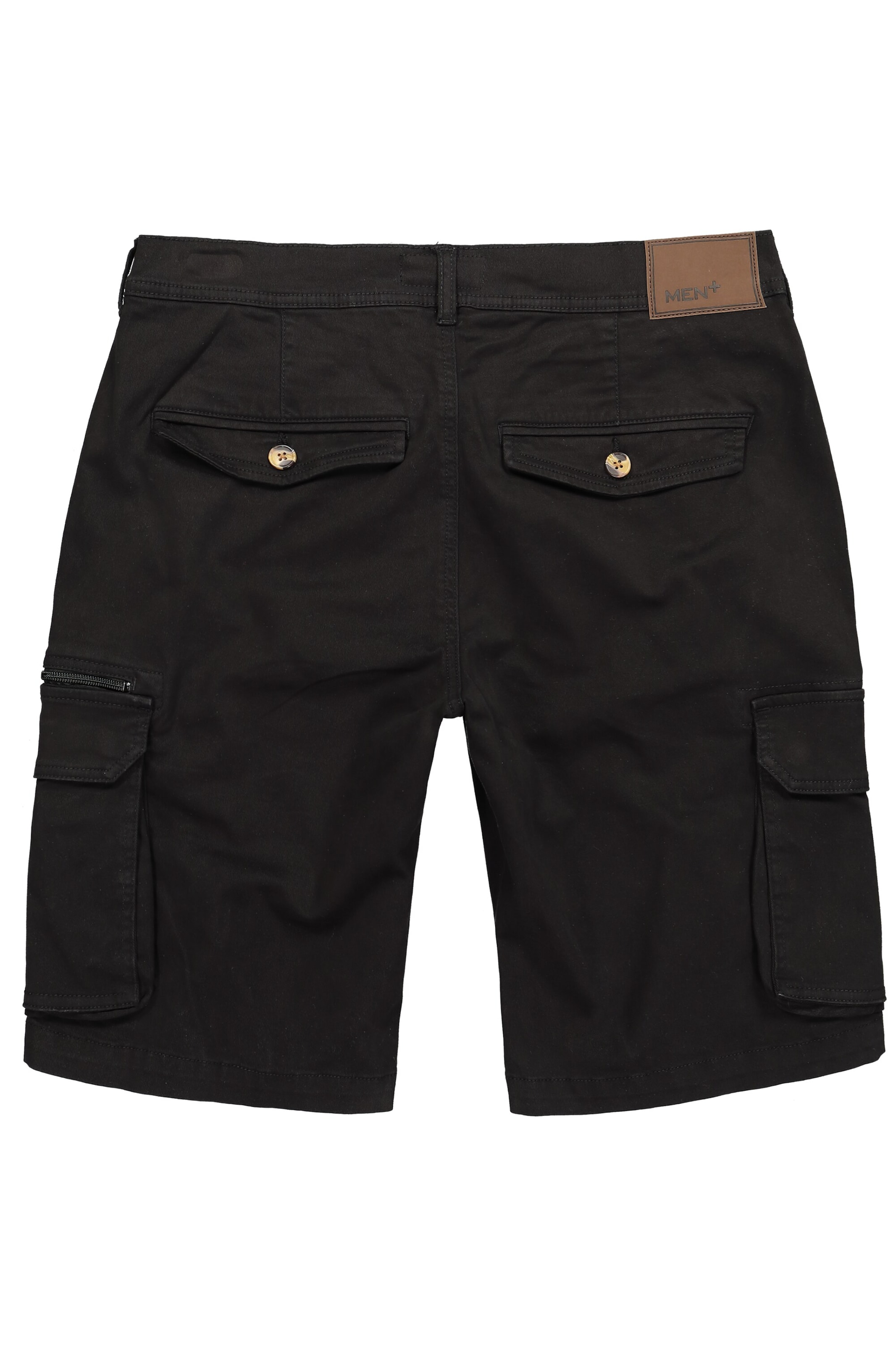 Men Plus Regular Broek in Zwart