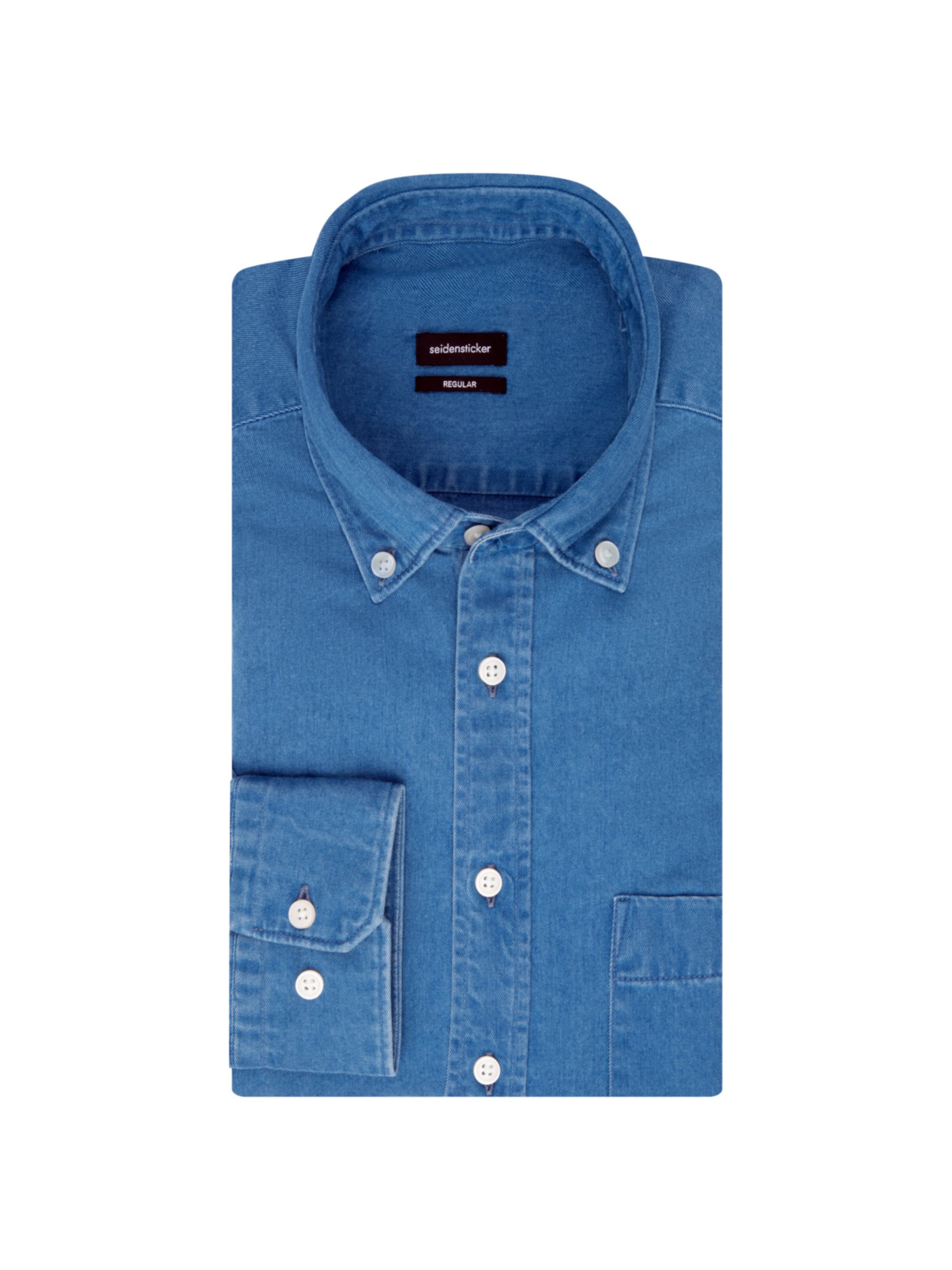 Coupe regular Chemise SEIDENSTICKER en bleu