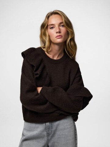 Pull-over 'PCNOR' PIECES en marron