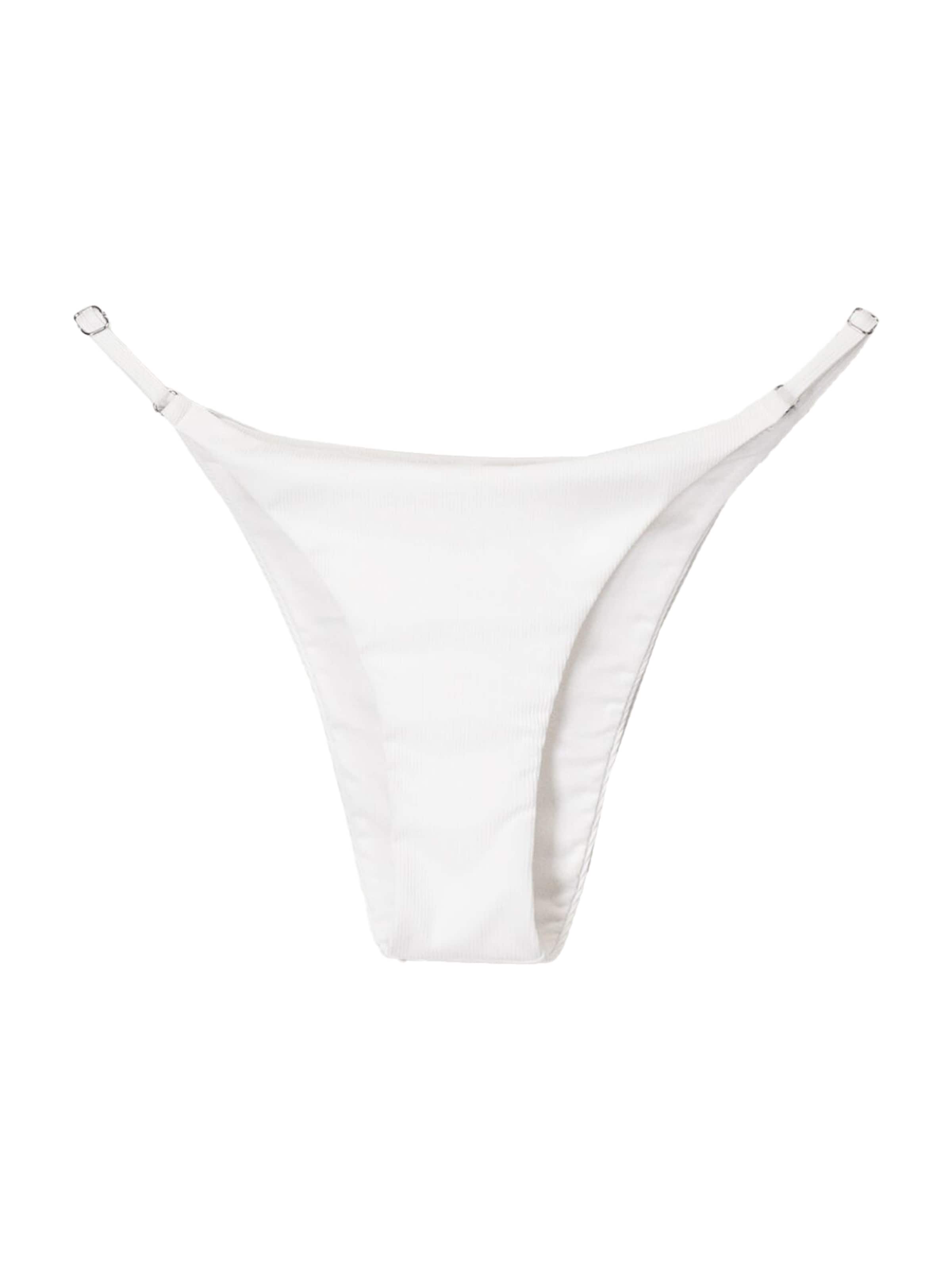 Bershka Долнище на бански тип бикини в бяло, Преглед на продукта