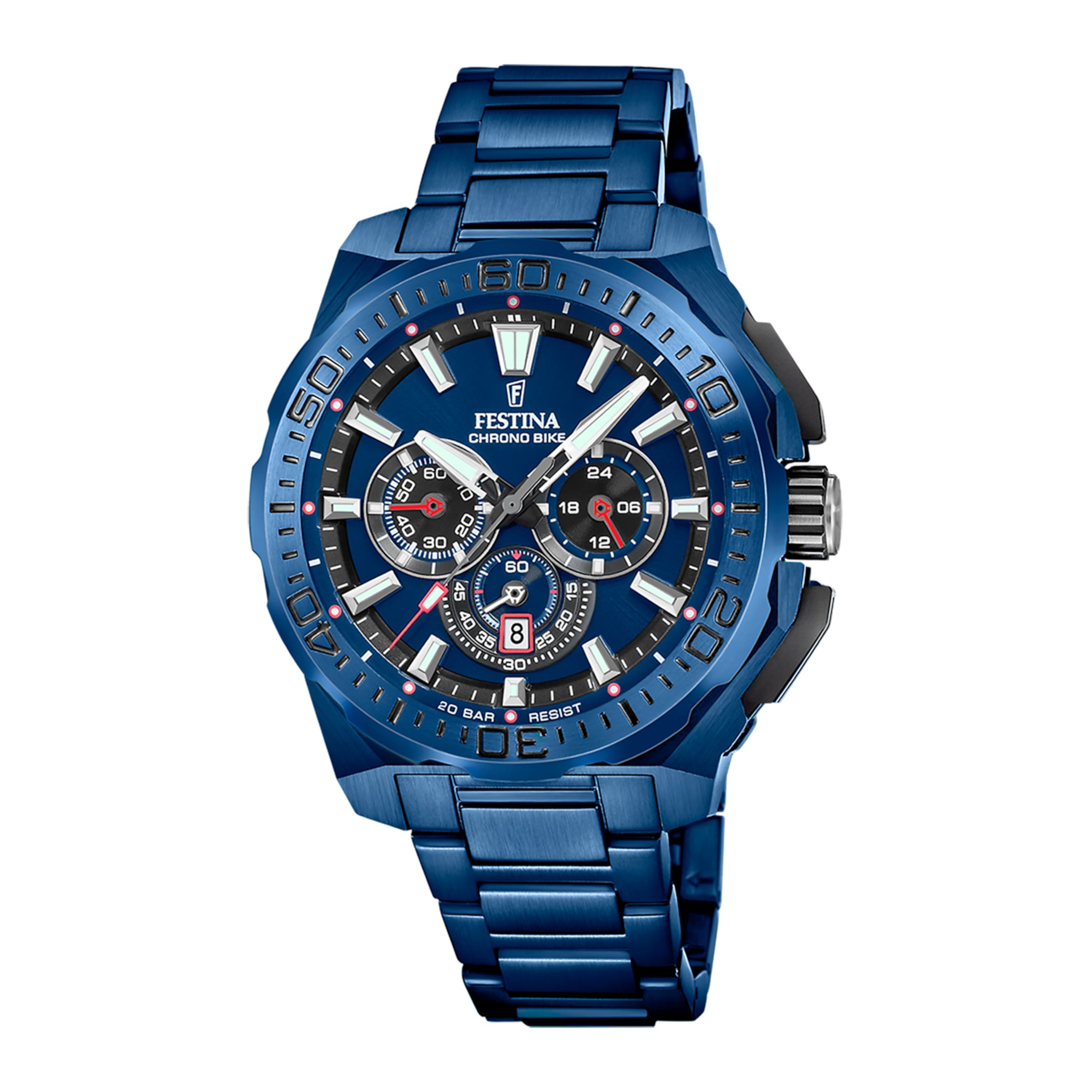 FESTINA Analog watch 'Chrono Bike' in Blue: front