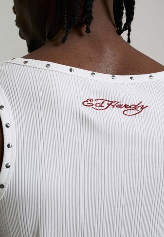 Ed Hardy - Camiseta en blanco