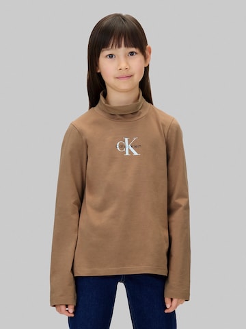 Calvin Klein Jeans - Camiseta en marrón: frente