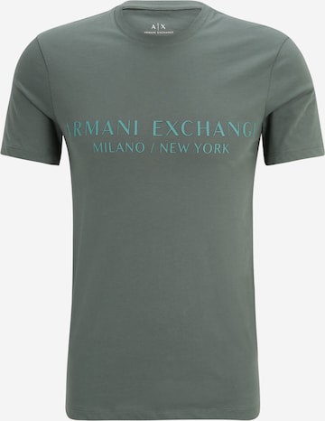 ARMANI EXCHANGE Regular fit Тениска '8NZT72' в зелено: отпред