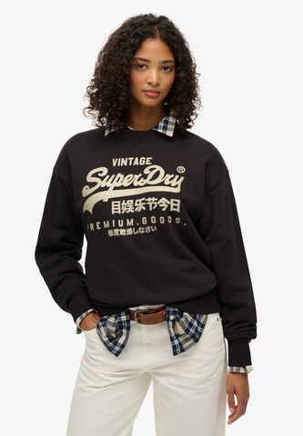Felpa di Superdry in nero: frontale