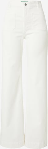 UNITED COLORS OF BENETTON Bootcut Spodnie w kolorze biały: przód