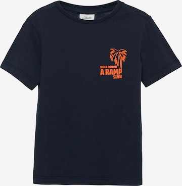 s.Oliver Shirt in Blauw: voorkant
