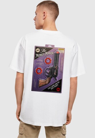 T-Shirt 'Money Maker' Mister Tee en blanc : devant