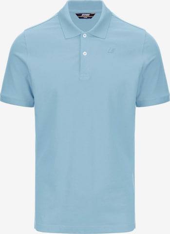 K-Way Shirt 'K-WAY AMEDEE PIQUE SLIM T-Shirt e Polo' in Blauw: voorkant