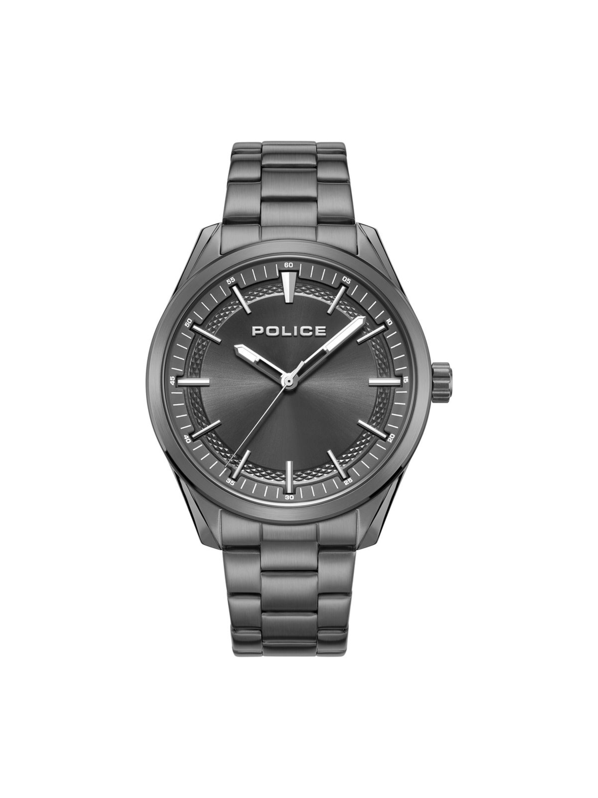 Montre à affichage analogique POLICE en gris : devant