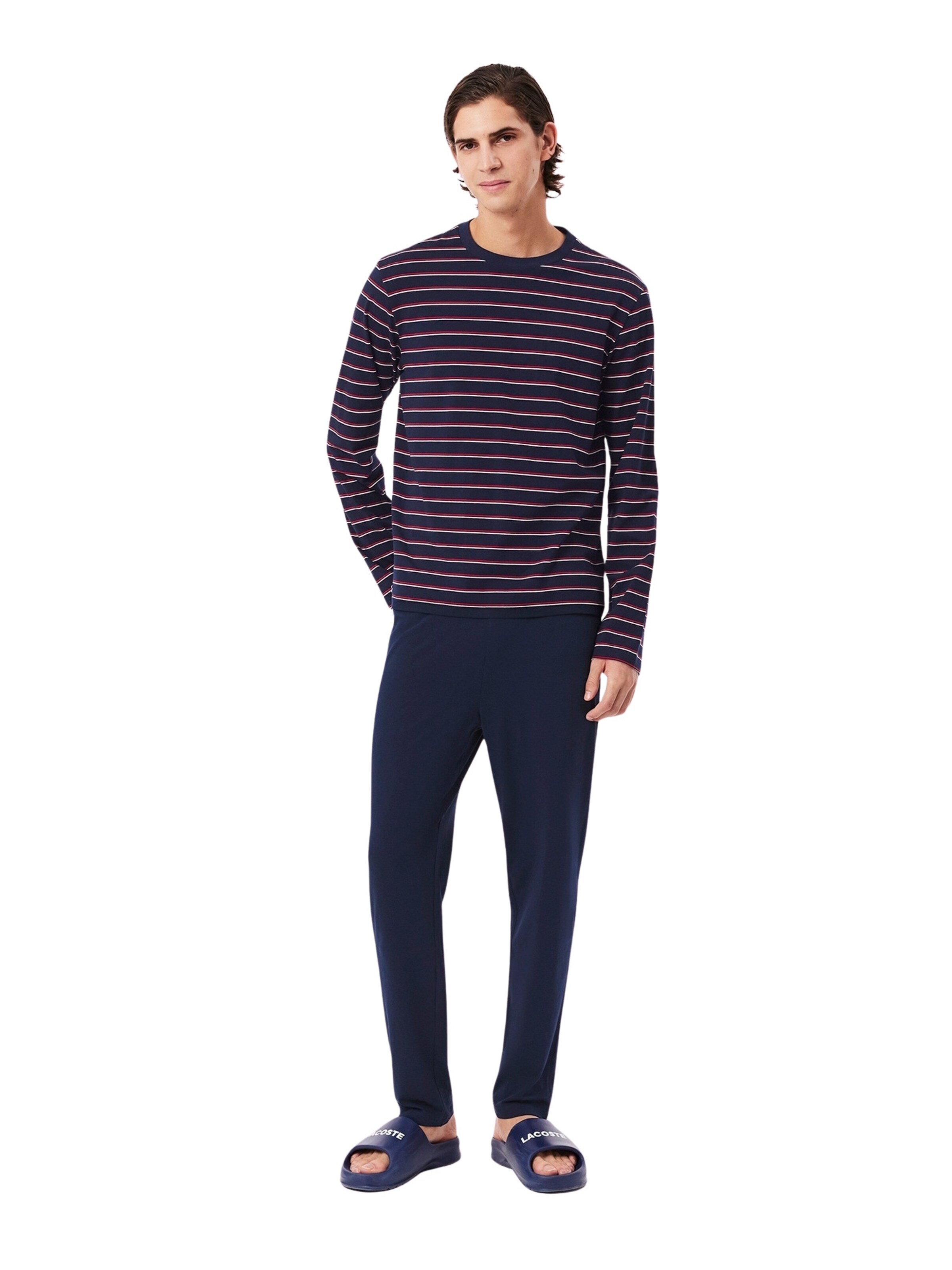 LACOSTE Pyjama lang in Zwart