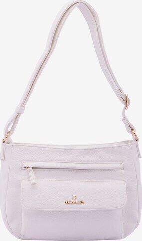 Borsa a spalla 'Borsa a Spalla Donna B Cavalli Ecopelle Zip' di B. Cavalli in bianco: frontale