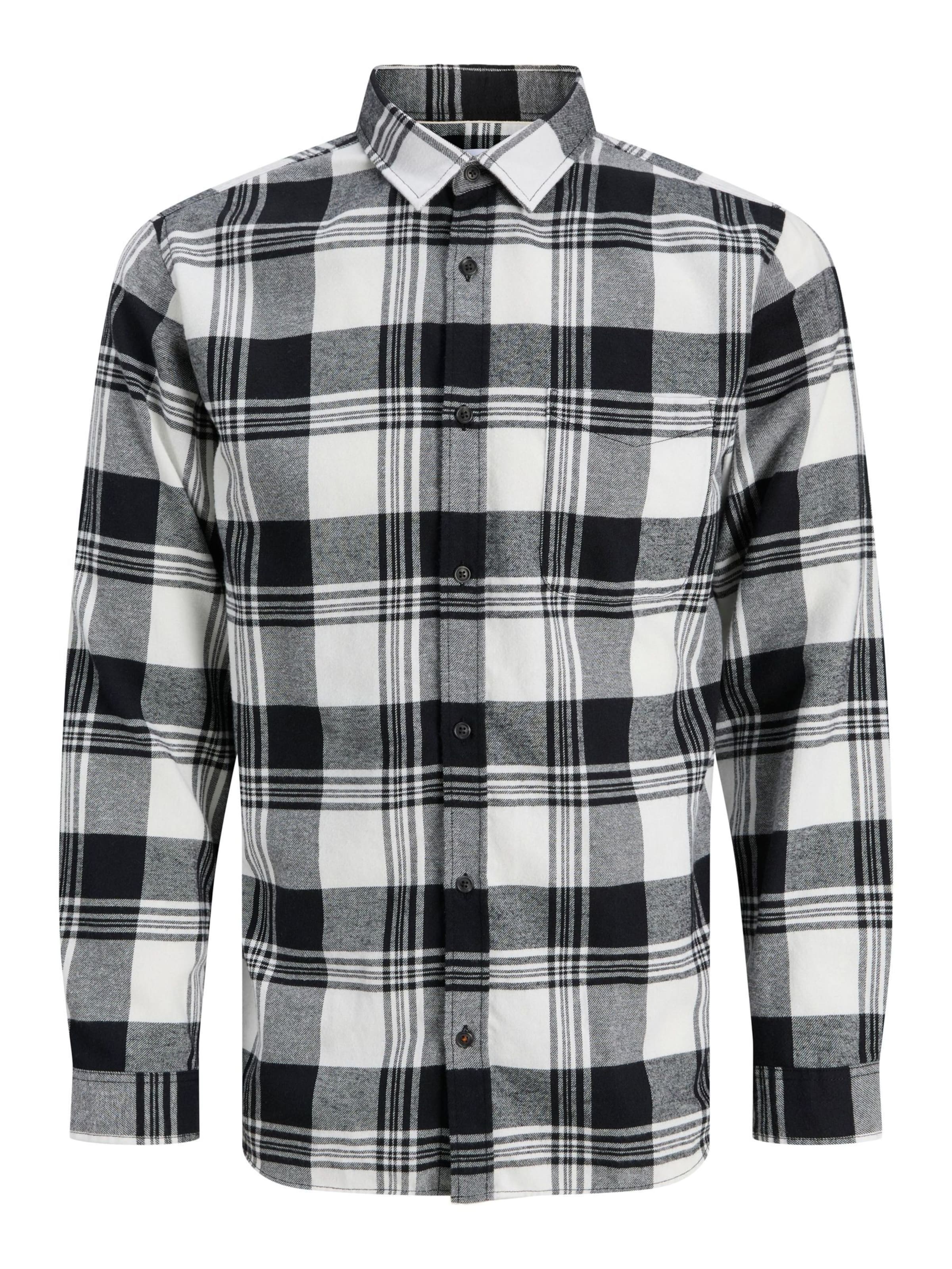 JACK & JONES Regular Fit Hemd 'JJJames' in Weiß: Vorderseite