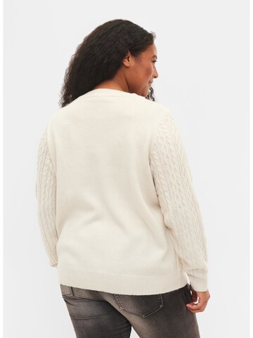 Zizzi Sweater 'Friday' in Beige