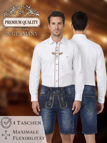 Steigenhöfer Regular Traditional Pants 'Jeans Leonard' in Blue
