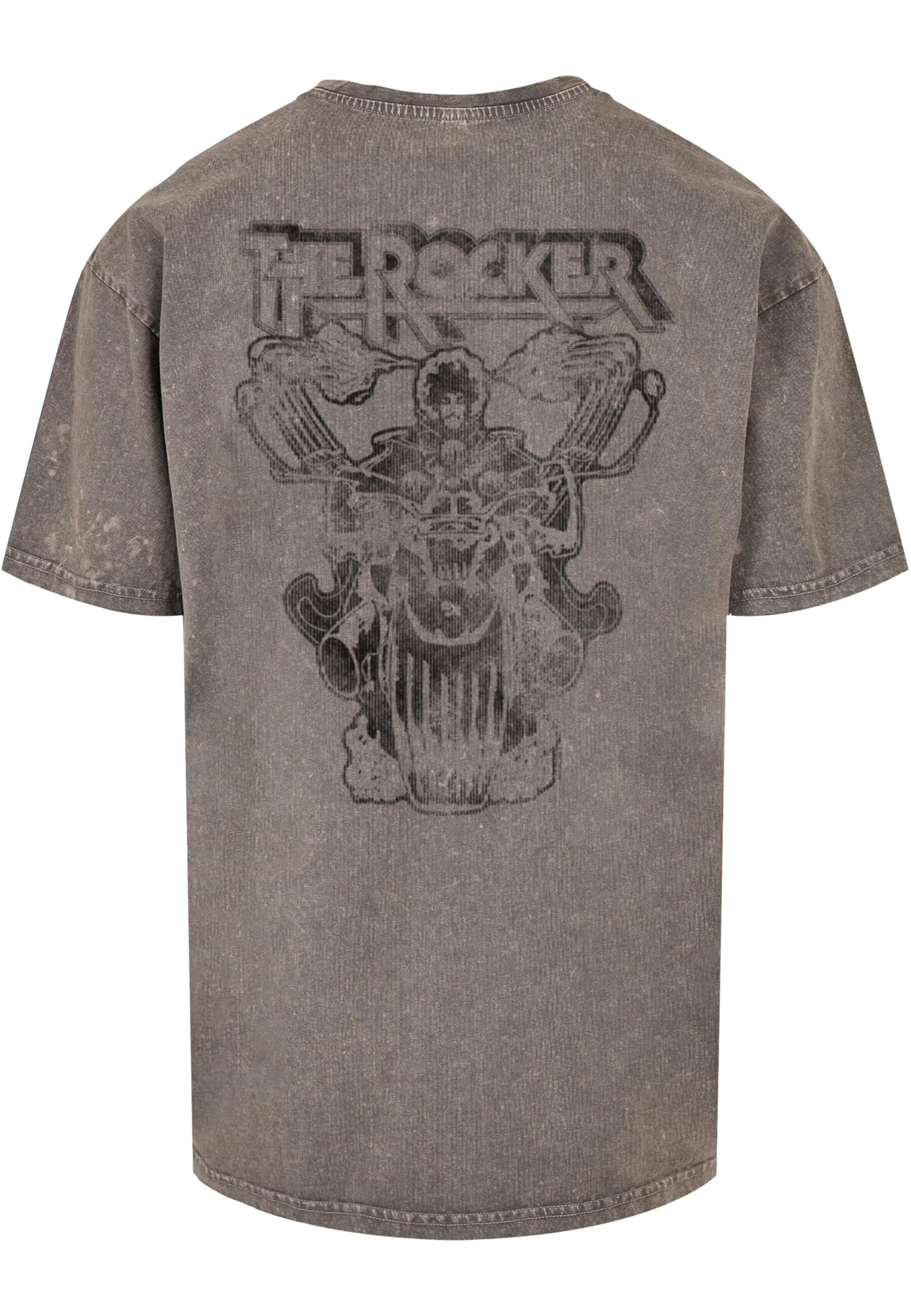 T-Shirt 'Thin Lizzy - Logo Rocker' Merchcode en gris