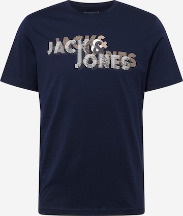 T-Shirt 'Friday' JACK & JONES en bleu : devant