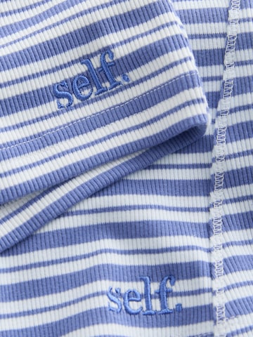 self. - Pijama de pantalón corto en azul
