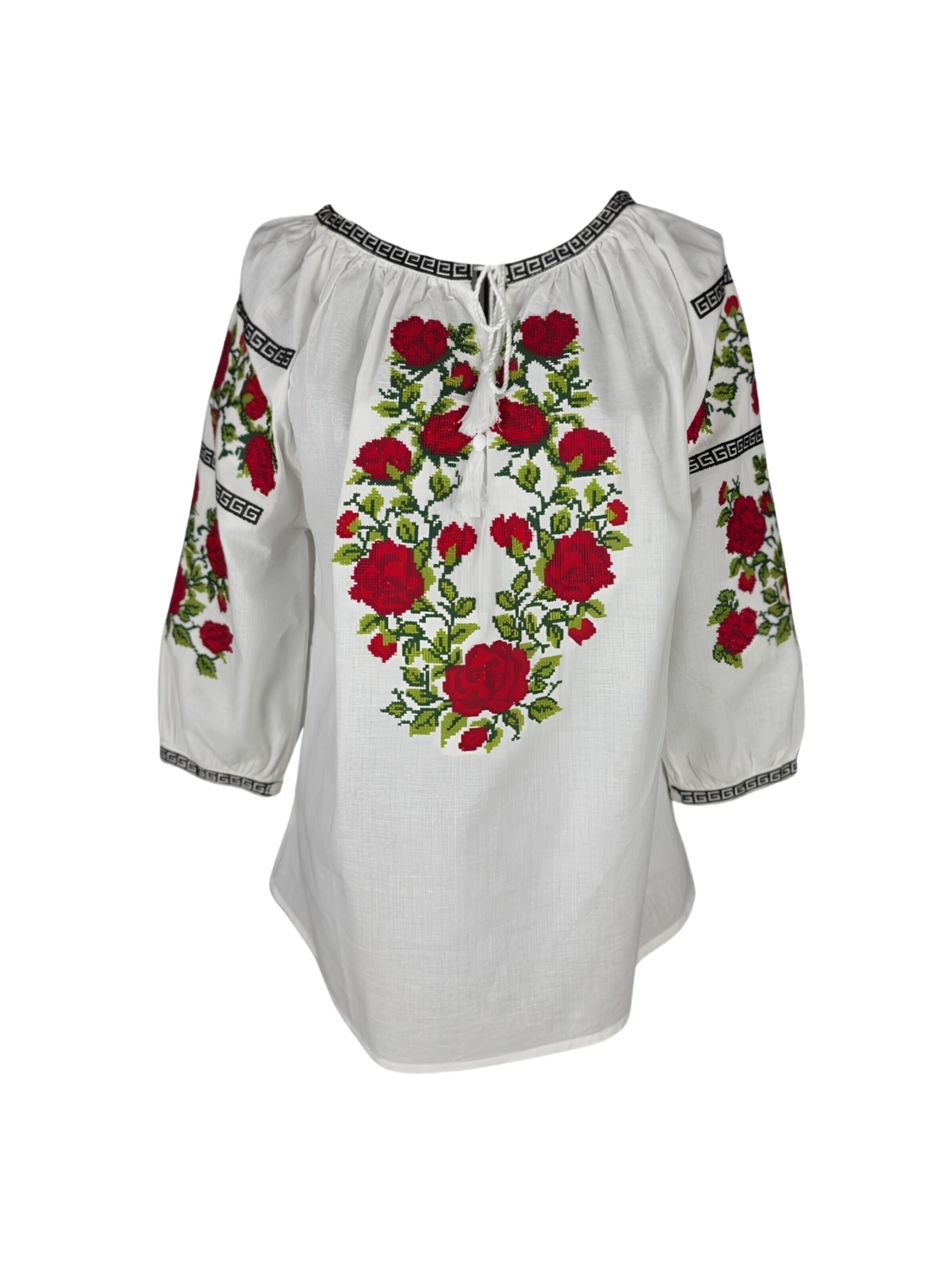 Rody’s foreverDirndl bluza 'Damenbluse IL26 weiß/rot , marimea M' - bijela boja: prednji dio