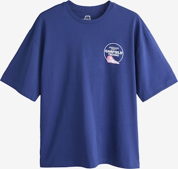 T-Shirt Next en bleu : devant