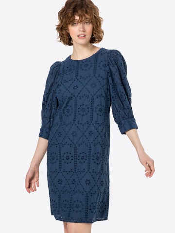 Rochie de la s.Oliver pe albastru: față